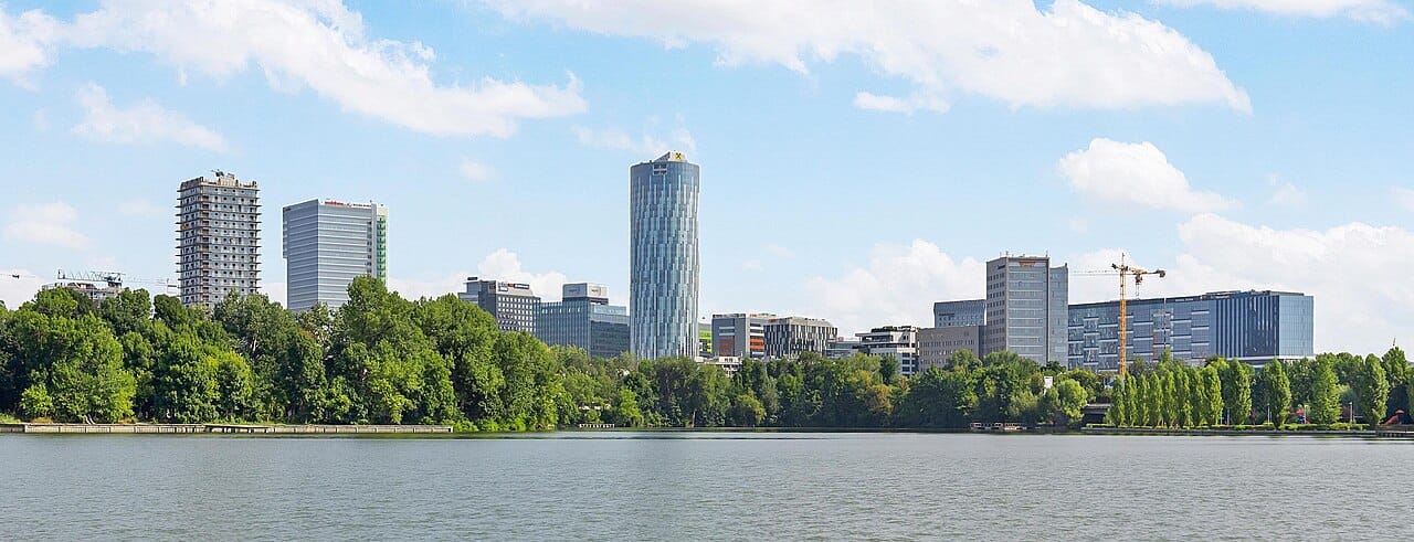 Bucharest business district